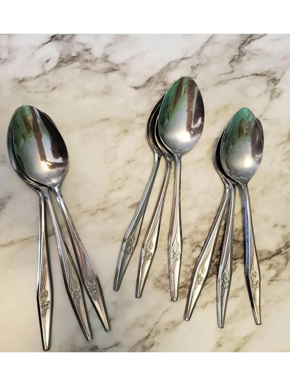 Spritely Rose, Creative Manor, Stainless flatware, 19 pcs, Japan, MCM, Unf80